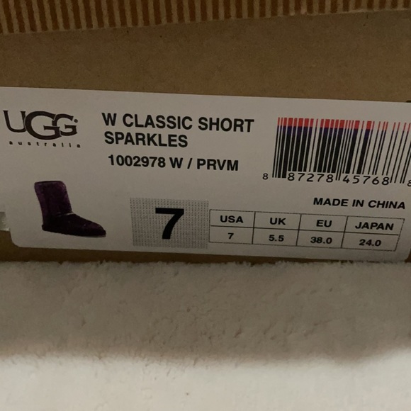 UGG Classic Short Sparkle Sequin Boot - Picture 3 of 11